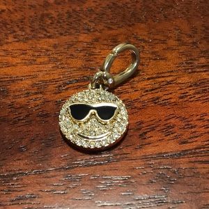 Juicy Couture Smiley Face w Sunglasses Pave Set CZ’s and Enamel Charm